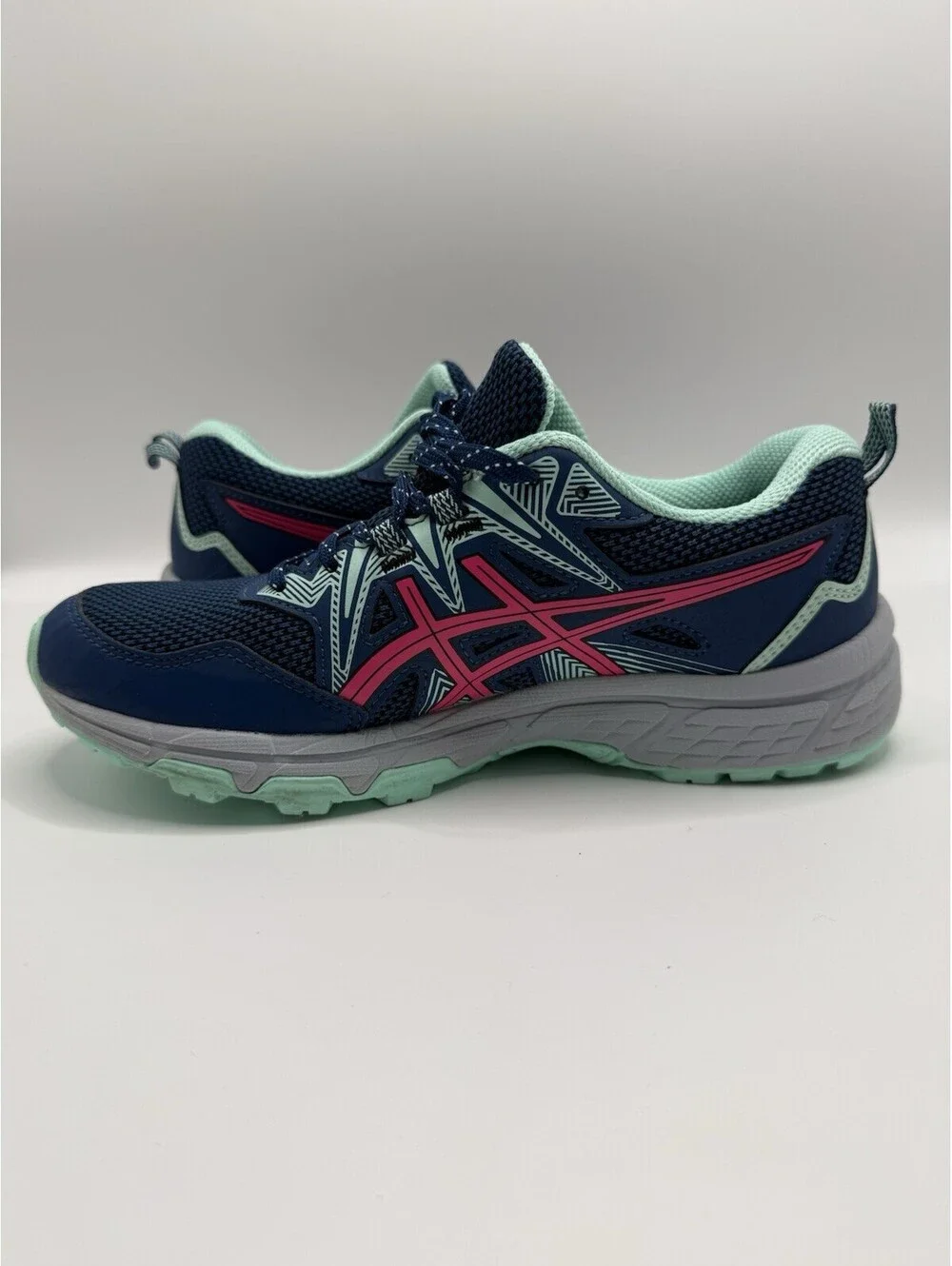 Asics Women’s Gel-Venture 8 Blue Multicolor Athletic Running Shoes Size 6.5